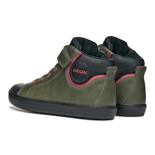 Pantofi copii baieti din piele Geox, Verde – J465CC_0MEFU_C0450