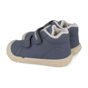 Pantofi copii baieti din piele imblaniti Biomecanics, Albastru Petrol – 261140-D556FB