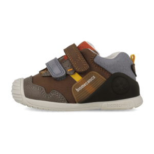 Pantofi copii baieti din piele imblaniti Biomecanics, Maro – 261123-C903FB