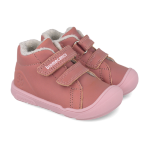 Pantofi copii fete din piele imblaniti Biomecanics, Roz – 261140-G847FB