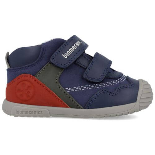 Ghete copii baieti din piele imblanite, model inalt Biomecanics, Albastru – 251125-A183FB