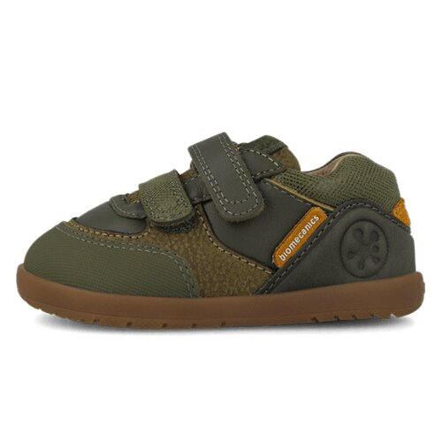 Pantofi copii baieți din piele, Kaki, Biomecanics – 261151-B788