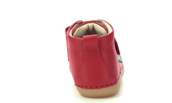 Pantofi copii fete din piele Kickers, Rosu – 584348-10