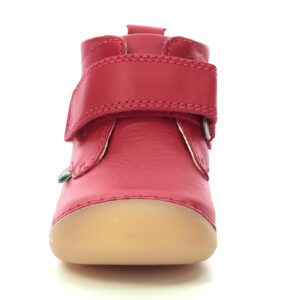 Pantofi copii fete din piele Kickers, Rosu – 584348-10