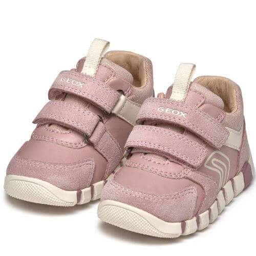 Pantofi copii fete din piele naturala Geox, Roz – B3558C_05422_C8047