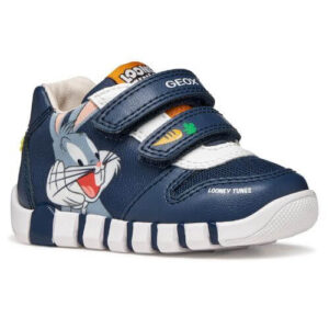 Pantofi copii baieti Geox personaj Bugs Bunny, Albastru – B6555B-011BC-C4343