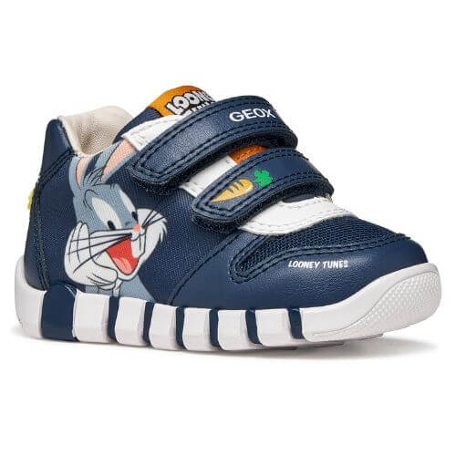 Pantofi copii baieti Geox personaj Bugs Bunny, Albastru – B6555B-011BC-C4343