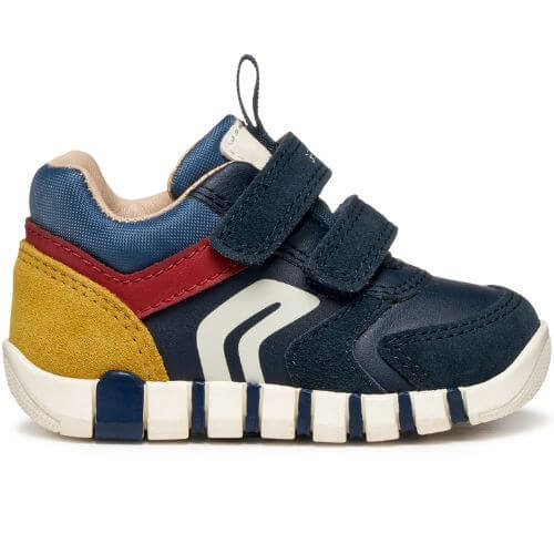 Pantofi copii baieti din piele naturala Geox, Albastru – B3555D_05422_C4244