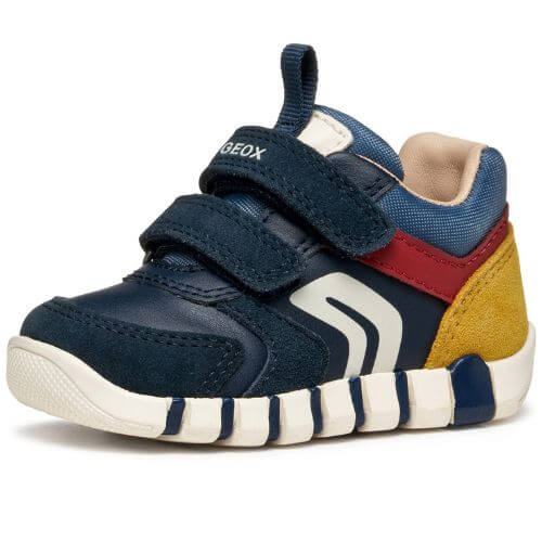 Pantofi copii baieti din piele naturala Geox, Albastru – B3555D_05422_C4244