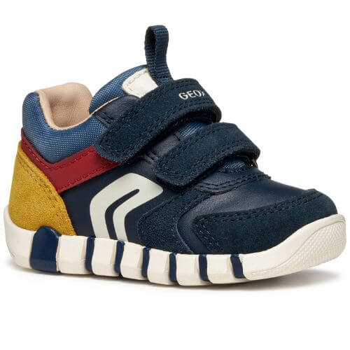 Pantofi copii baieti din piele naturala Geox, Albastru – B3555D_05422_C4244