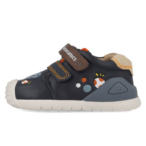 Pantofi copii baieți din piele, Ocean – Dino, Biomecanics – 261128-A183