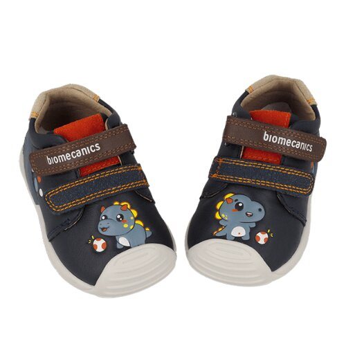 Pantofi copii baieți din piele, Ocean – Dino, Biomecanics – 261128-A183