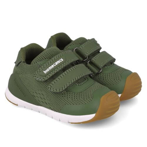 Pantofi copii baieti din textil Biomecanics, Verde – 252130-B801