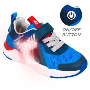 Pantofi copii baieti cu LED din textil Biomecanics, – Albastru – 262274-A008
