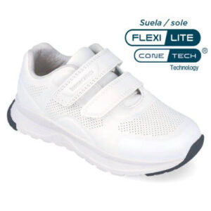 Pantofi copii baieti din textil Biomecanics, – Alb – 262250-C050