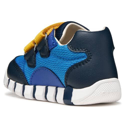 Pantofi copii baieti din textil Geox, Albastru -B3555C-01454-C4DF4