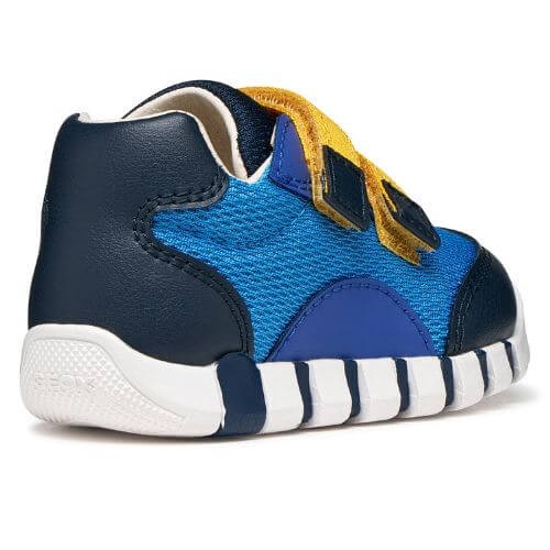 Pantofi copii baieti din textil Geox, Albastru -B3555C-01454-C4DF4