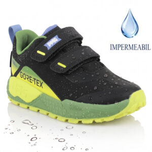 Pantofi copii baieti din textil impermeabili Primigi, Negru – 1431111