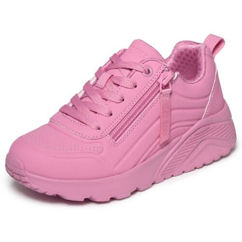Pantofi copii fete din material sintetic Skechers, Roz – 310387-ROS