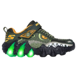 Pantofi copii baieti cu LED Skechers, Verde – 400121