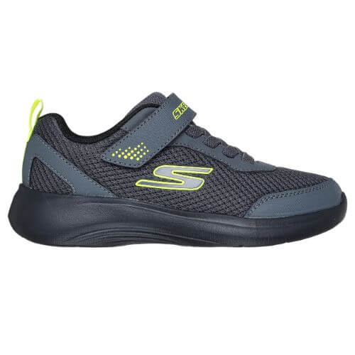 Pantofi copii baieti din textil Skechers, Gri – 403615-CBLM