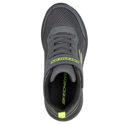 Pantofi copii baieti din textil Skechers, Gri – 403615-CBLM