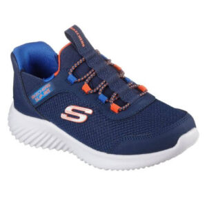 Pantofi copii baieti din textil Slip-In Skechers, Albastru – 403822