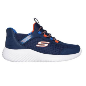 Pantofi copii baieti din textil Slip-In Skechers, Albastru – 403822