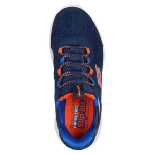 Pantofi copii baieti din textil Slip-In Skechers, Albastru – 403822