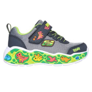 Pantofi copii baieti din textil Skechers, Gri – 407312-CCLM