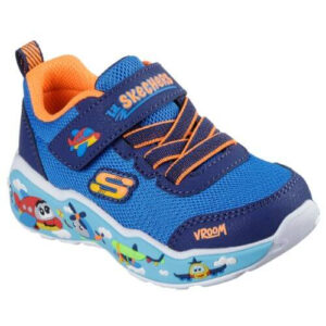 Pantofi copii baieti din textil Skechers, Albastru – 407312-BLNV
