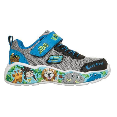 Pantofi copii baieti din textil Skechers, Gri – 407312-GYMT Pantofi copii baieti din textil Skechers, Gri – 407312-GYMT