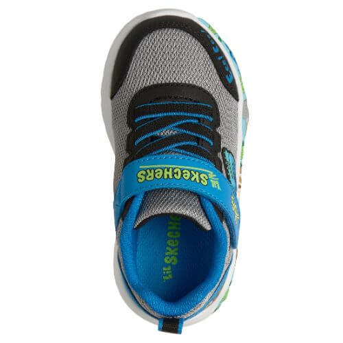Pantofi copii baieti din textil Skechers, Gri – 407312-GYMT