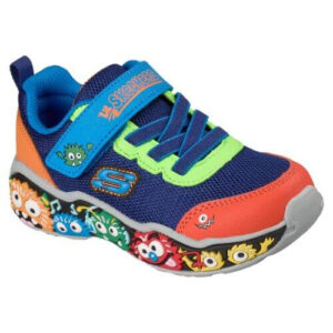 Pantofi copii baieti din textil Skechers, Albastru – 407312-NVMT