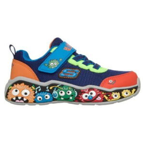 Pantofi copii baieti din textil Skechers, Albastru – 407312-NVMT