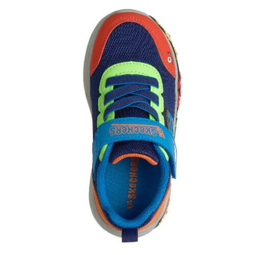 Pantofi copii baieti din textil Skechers, Albastru – 407312-NVMT
