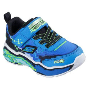 Pantofi copii baieti din textil Skechers Mega-Craft 4K, Albastru – 402162-BBLM