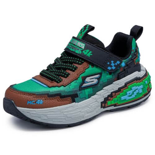 Pantofi copii baieti din textil Skechers Mega-Craft 4K, Verde – 402160-BRMT