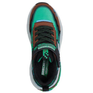 Pantofi copii baieti din textil Skechers Mega-Craft 4K, Verde – 402160-BRMT