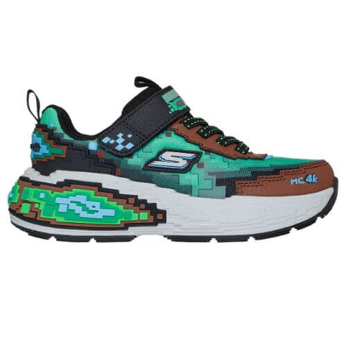 Pantofi copii baieti din textil Skechers Mega-Craft 4K, Verde – 402160-BRMT