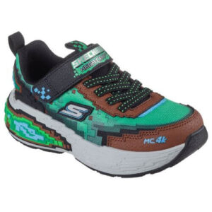 Pantofi copii baieti din textil Skechers Mega-Craft 4K, Verde – 402160-BRMT