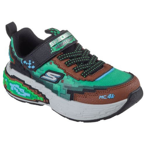 Pantofi copii baieti din textil Skechers Mega-Craft 4K, Verde – 402160-BRMT Pantofi copii baieti din textil Skechers Mega-Craft 4K, Verde – 402160-BRMT