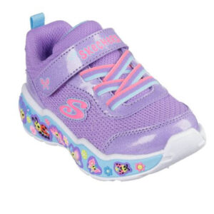 Pantofi copii fete din textil Skechers, Mov – 303158-PRMT