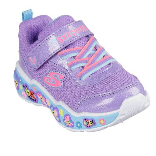 Pantofi copii fete din textil Skechers, Mov – 303158-PRMT