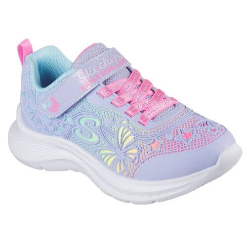 Pantofi copii fete din textil Skechers, Mov – 303380