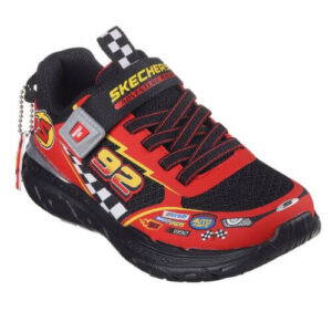 Pantofi copii baieti din textil Skechers, Rosu – 402303-BKRD