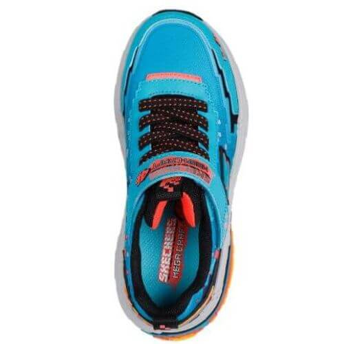 Pantofi copii baieti din textil Skechers Mega-Craft 4K, Albastru – 402160