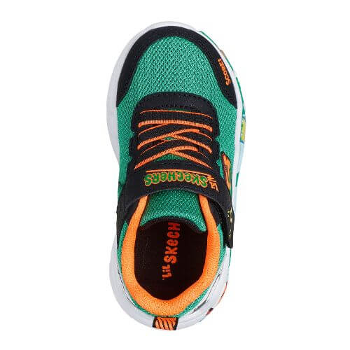 Pantofi copii baieti din textil Skechers, Verde – 407312-GRMT