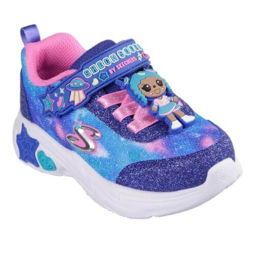 Pantofi copii fete din textil Skechers, Mov – 302214