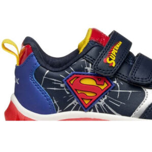 Pantofi copii baieti Superman cu LED Geox, Albastru – B565ZB_000BC_C4226